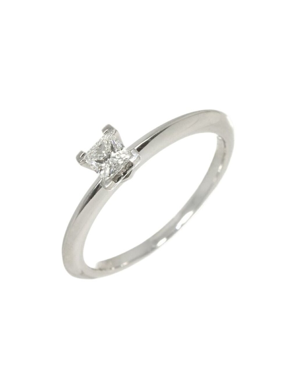 Tiffany & Co Princess Cut Diamond EX Ring Platinum